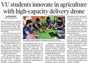 VU students innovate in agriculture with high-capacity delivery drones