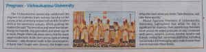 Vishwakarma University Program